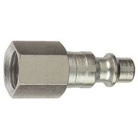 Tru-Flate 12-235 Plug, I/M-Style, 1/4 in FNPT, Steel 2PK Plug Set