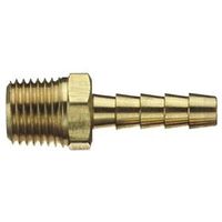 Tru-Flate 21-123 Air Hose Fitting, 1/4 in MNPT x Barb, Brass 1/4 x 1/4 MPT Barb Insert