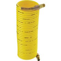 Amflo Air Hose, 1/4" OD, 25 ft, MNPT, 200 psi, Nylon, Yellow (4-25E-RET)