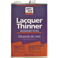 Klean Strip GML170SC Lacquer Thinner, Liquid, Clear, 1 Gal Can