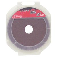 Gator 3072 Fiber Disc, 4-1/2 in Dia, 50 Grit, Coarse, Aluminum Oxide, 3 Pack