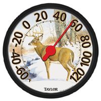 Taylor Deer Thermometer, 13.25 in Display, -60 to 120°F (Model 6709E)