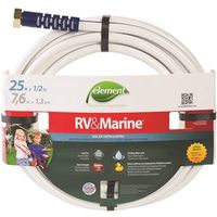 Swan MRV12025 Water Hose, 1/2 in ID, 25 ft L, White 1/2x25 WHT Boat Hose