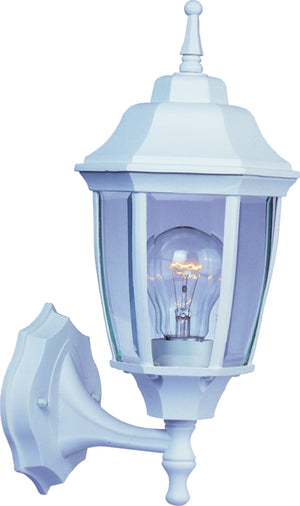 Boston Harbor BRT-BPP1611-WH3L Outdoor Wall Lantern, 120V, 60W, Aluminum Fixture, White
