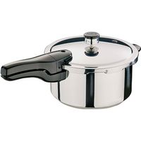 Presto 01341 Pressure Cooker, 4 Qt Capacity, Stainless Steel, 10-1/2 In Dia