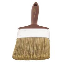 Linzer 3828-4 4" Stain Brush, 2-3/4" L Bristle, Polyester Bristle, Beaver Tail Handle