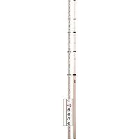 Bosch Telescoping Leveling Rod, Rectangular, Feet/Inches/Eighths Graduation, Aluminum