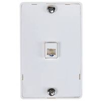White Telephone Wall Jack