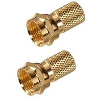Zenith VA1002RG6TW Twist On Connector F Connector Gold RG-6 TWST F-CON