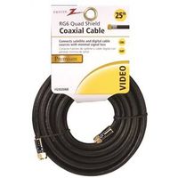 Zenith RG6 Coaxial Cable, 25 ft (Model VQ302506B)