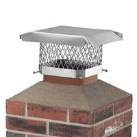 Shelter Stainless Steel Chimney Cap, Fits Duct Size 7.5" x 7.5" to 9.5" x 9.5" (SCSS99)