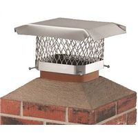 Shelter Stainless Steel Chimney Cap, Fits Duct Size 7.5" x 11.5" to 9.5" x 13.5" (SCSS913)