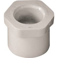 IPEX Reducing Bushing, 1" x 1/2", Spigot x Socket, White, SCH 40, 150 PSI