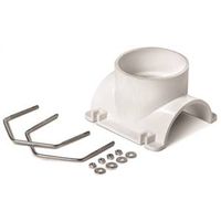 Oatey Saddle Tee Kit, 3" x 2" PVC Connection, Black/White (Model 43789)
