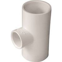 IPEX PVC Reducing Pipe Tee, 1" x 1/2", Socket, White, Schedule 40 (435794)