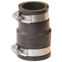 Fernco Flexible Coupling, 1-1/2" x 1-1/4", PVC, Black, 4.3 PSI Pressure (P1056-150/125)