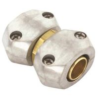 Gilmour Heavy-Duty Clamp Hose Mender, 5/8 x 3/4 in, Male, Zinc