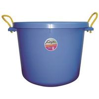 Fortex-Fortiflex MB-70BL Barn Bucket, 70 Qt, Polyethylene/Rubber, Blue 2 Bushel Muck Tub