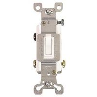Eaton Wiring Devices 1303-7W-BOX Toggle Switch, 15A, 120V, White, Flush Mount