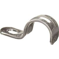 Halex 61110B Conduit Strap, 1" L, Steel, Zinc-Plated, 1" 1 Hole Rigid Strap