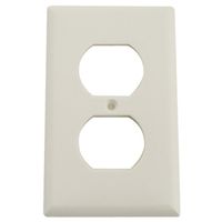 Eaton Wiring Devices 2132W-BOX Series Duplex Wallplate, Standard-Size, 1-Gang, White