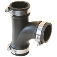 Fernco Qwik Tee, 1-1/2 in, PVC Body, 4.3 PSI Pressure (PQT-150)