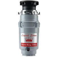 Waste King Garbage Disposer, 1/2 HP Motor, Stainless Steel, 115V (L-1001)
