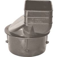 ADS Downspout Adapter, Black Polyethylene, Model 0465AA