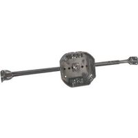 Raco 8326 Octagonal Box, 3-9/16 in OAW, 1-1/2 in OAD, 14-1/2 in OAH, 2-Gang, 6-Knockout, Gray
