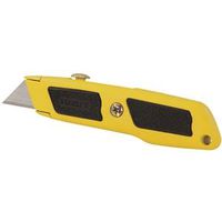 STANLEY 10-779 Utility Knife, 2-7/16 in L Blade, 3 in W Blade, Carbon Steel, Cushion-Grip Handle