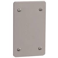 Carlon E980CN-CAR Rectangular PVC Cover, 4-5/8 in L x 2-7/8 in W, Gray, Textured