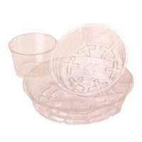 Gardener's Blue Ribbon VS8VUS Planter Saucer, 8" Dia, Clear Vinyl