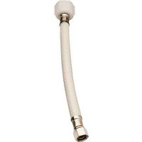 Plumb Pak EZ Series Toilet Supply Tube, 20 in L, 3/8 in Inlet, 7/8 in Outlet