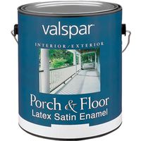 Valspar Medallion 1500 Series Porch and Floor Paint, Satin, Light Gray, 1 Gal