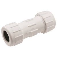 B&K Double Seal Coupling, 3/4", Compression, PVC (Model 160-104)