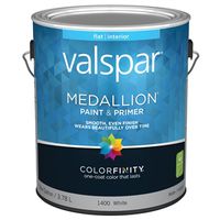 Valspar Interior Flat Latex Paint - White