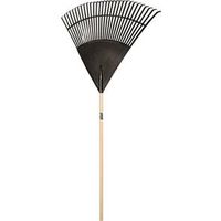 UnionTools 64169 Leaf Rake, 30-Tine, Polypropylene Tine, Hardwood Handle, 48 in L Handle