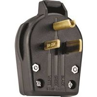 Eaton Wiring Devices S42-SP Electrical Plug, 2-Pole, 30/50 A, 250 V, NEMA 6-30P, 6-50P, Black