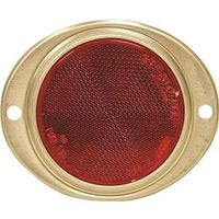 Red Oval Aluminum Reflector