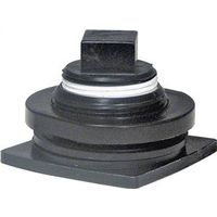 Rubbermaid FG505012 Drain Plug Kit, Plastic, Black for 1MDB5, 1MDB6, 1MDB7, 1MDB8, 1MDB9