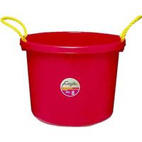 Fortex-Fortiflex MPB-40R Bucket, 40 Qt Volume, Fortalloy Rubber, Red 8 Gal Multipurpose Buck