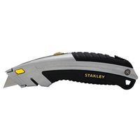STANLEY 10-788 Utility Knife, 2-7/16 in L Blade, 3 in W Blade, Ergonomic Black/Gray Handle