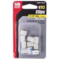 Gardner Bender GWC-1510 Stick-On Wire Clips, Poly, White