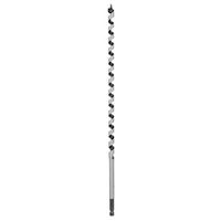 Irwin 3043005 Auger Drill Bit, 1/2 in Dia, 17 in OAL, Twist Flute, Quick-Change Impact Shank