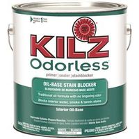 Kilz 10041 Oil Base Primer, White, 1 Gal GL in OL Odorless Primer