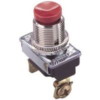Gardner Bender GSW-23 Pushbutton Switch, 3A, 120/277 V, SPST, Screw Terminal, Chrome
