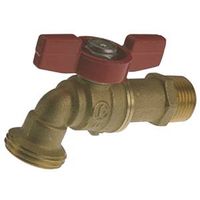 B&K Heavy-Duty Hose Bibb, 3/4" MPT x Male Hose Connection, 200 PSI, Brass Body