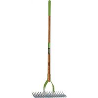 Ames 2915100 Thatch Rake, 15 in W Head, 19-Tine, Steel Tine, 54 in L Handle