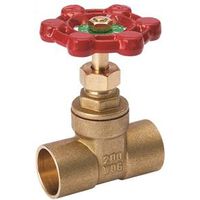 B&K ProLine Series 3/4" Sweat Gate Valve, Brass Body, 200/125 PSI Pressure (100-454NL)