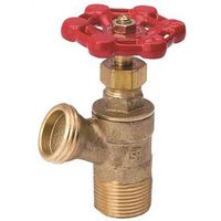 B&K ProLine Series Boiler Drain Valve, Iron Trim, 1/2" MIP, 125 PSI, Brass Body